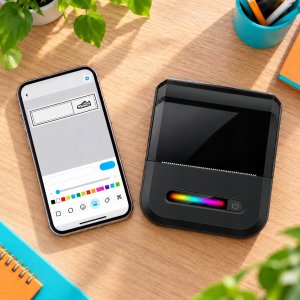 Drukarka etykiet Drukarka termiczna etykiet samoprzylepnych naklejek aplikacja Bluetooth USB 10