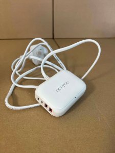 Ładowarka Stacja ładowania 8-portowa USB-C iPhone i Android biała Wtyczka UK 3
