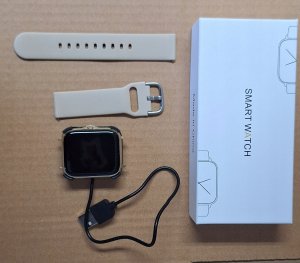 Smartwatch Zegarek smartwatch beżowy bluetooth tętno kroki sen dla kobiet TB39 2