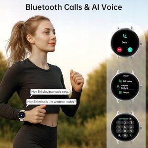 Smartwatch Damski zegarek dotykowy z funkcjami Android i iOS IP68 2