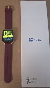 Smartwatch Zegarek damski Bordowy 2