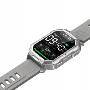 Smartwatch Hagen Zegarek Smartwatch Męski HC49 srebrny dużo funkcji Bluetooth 2