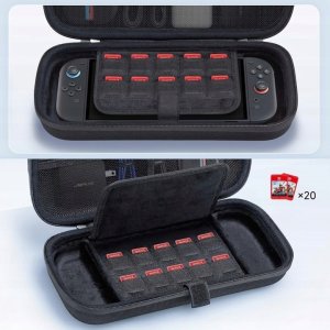 Etui JSAUX do konsoli Nintendo Switch 2, twarde etui ochronne czarne 2