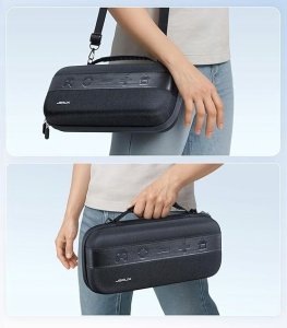 Etui JSAUX do konsoli Nintendo Switch 2, twarde etui ochronne czarne 3