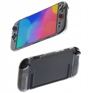 Transparentne etui ochronne na konsole Nintendo Switch 2 z dwoma gripami 2