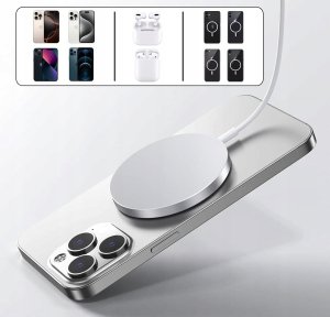 Ładowarka Magnetyczna bezprzewodowa szybka ładowarka Mag-Safe 15W (2 sztuki) 2