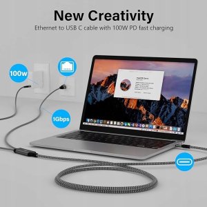 Kabel USB 2 X USB-C + 100W PD 1,8M 3
