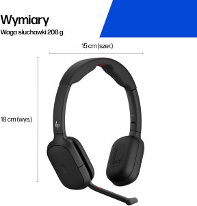 Słuchawki Poly HP Zestaw słuchawkowy Focus 625 + podstawka do bezprzewodowego ładowania (C56XXAA) 3