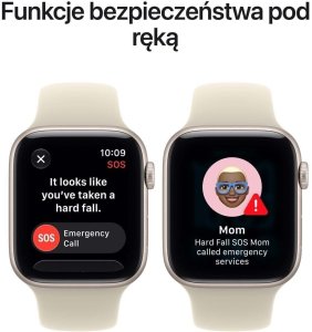 Smartwatch Apple Watch SE 3 GPS + Cellular 40mm Starlight Alu Sport S/M Piaskowy  (MJLC4MP/A) 6