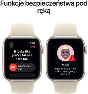 Smartwatch Apple Watch SE 3 GPS 40mm Starlight Alu Sport S/M Piaskowy  (MJKR4MP/A) 6