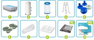 Intex Basen stelażowy 300x175cm 4w1 (26784) 4