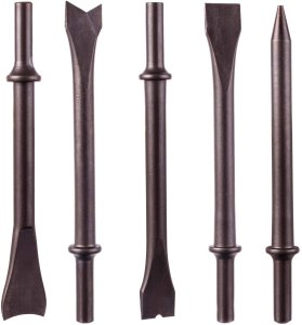Erdi Dłuta do młotka pneumatycznego 5x długie mocowanie okrągłe 175mm groty (5904422442576) 2