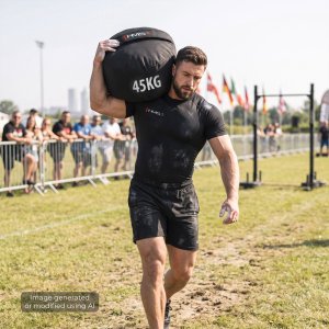 HMS WSN45 Sandbag Strongman Worek treningowy do wypełnienia 45 KG (5905504108502) 7