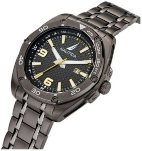 Zegarek Nautica Męski czarna tarcza 43 mm (NAPTCF204) 2