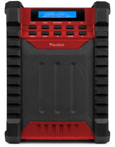 Radio budowlane Audizio Temi DAB+/FM 100W z akumulatorem czerwone one size 4