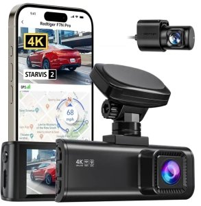 Wideorejestrator Redtiger F7N Pro WIFI 4K + 1080p 3
