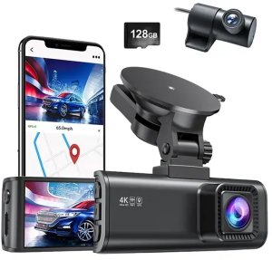 Wideorejestrator Redtiger F7NP WIFI 4K + 1080p 128GB 3