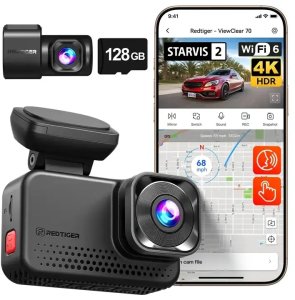 Wideorejestrator Dod Tech REDTIGER VC70 Wi-Fi 4K + 2.5K 128GB 3