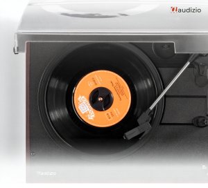 Gramofon Audizio Z głośnikami Akron - ciemne drewno one size 19