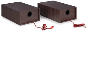 Gramofon Audizio Z głośnikami Akron - ciemne drewno one size 7
