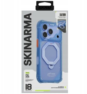 SKINARMA Etui Saturn MagSafe + Rotating Kick Stand do iPhone 18 Pro / 17 Pro niebieski 6
