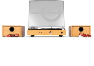 Gramofon Audizio Z głośnikami Akron - bambusowe drewno one size 4