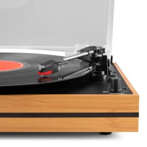 Gramofon Audizio Z głośnikami Akron - bambusowe drewno one size 8