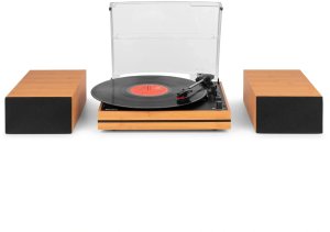 Gramofon Audizio Z głośnikami Akron - bambusowe drewno one size 10