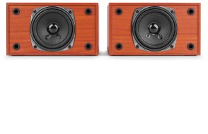Gramofon Audizio Z głośnikami Akron - drewno wiśniowe one size 9