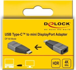 Adapter USB Delock Type-C do mini DisplayPort (DP Alt Mode) 4K 60 Hz kompakt (64121) 2