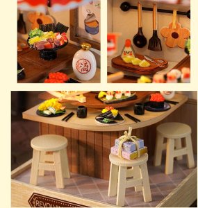 DP Craft Mini domek dla lalek miniaturowy zestaw kreatywny do składania model 3d (5908222259938) 4