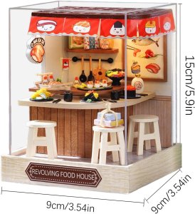 DP Craft Mini domek dla lalek miniaturowy zestaw kreatywny do składania model 3d (5908222259938) 6