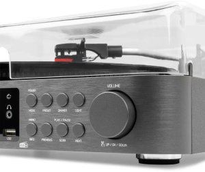 Gramofon Audizio Z głośnikami i tunerem DAB Norfolk one size 17
