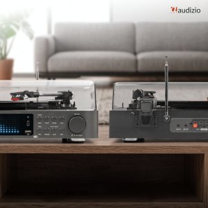 Gramofon Audizio Z głośnikami i tunerem DAB Norfolk one size 27