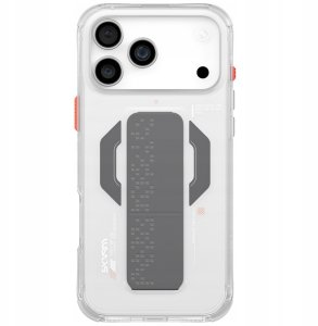 SKINARMA Etui Haxa do iPhone 17 Pro Max / 18 Pro Max Magnetic Charging + Grip Stand przezroczysty 2