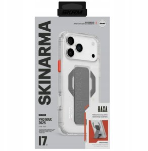 SKINARMA Etui Haxa do iPhone 17 Pro Max / 18 Pro Max Magnetic Charging + Grip Stand przezroczysty 4