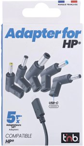 Adapter USB TnB Zestaw adapterów Na USB-C Pd 5w1 Do HP Yx-03 Yx-04 Yx-07 Yx-09 Yx-17 90w / Chtiphp (SB12257) 3