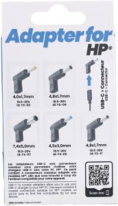 Adapter USB TnB Zestaw adapterów Na USB-C Pd 5w1 Do HP Yx-03 Yx-04 Yx-07 Yx-09 Yx-17 90w / Chtiphp (SB12257) 6