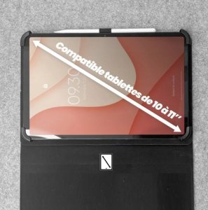 TnB Klawiatura Bluetooth na magnes etui do tabletów 10-11" podstawka zestaw 3w1 / Tabkbmag11 (SB12252) 6