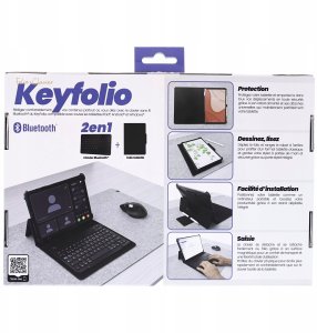 TnB Klawiatura Bluetooth na magnes etui do tabletów 10-11" podstawka zestaw 3w1 / Tabkbmag11 (SB12252) 9