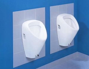 Pisuar Jika If the urinal is Golem Antivandal, 305x340 mm, sensors, electric, concealed supply, white 4