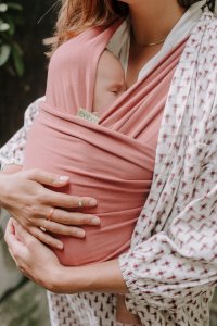 Boba Baby carrier Wrap, pink (BWDusPink) 3