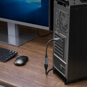 Adapter AV PNY Adapter przejściówka z Display Port DP męski do HDMI żeński kabel 4K 30Hz 5