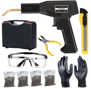 Retoo Zszywarka zgrzewarka plastiku spawarka tworzyw lutownica 50W + 800 zszywek ER1137 (5907056102274) 4