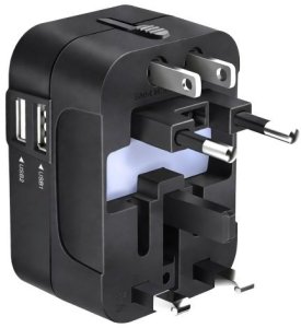 InLine Uniwersalny przejściówka gniazda podróżna 240 V wielofunkcyjna USB ER1047 (5907056109990) 3