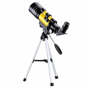 Teleskop LeanToys Astronomiczny Dla Dzieci Statyw Żółty Powiększenie 150x 6