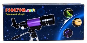 Teleskop LeanToys Astronomiczny Dla Dzieci Statyw Żółty Powiększenie 150x 9