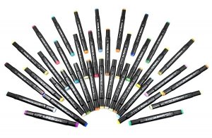 Keyroad Markery , dwustronne, 36 szt., plastikowe pudełko, mix kolorów (KR990262) 2