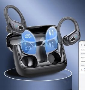Słuchawki Wenom Bezprzewodowe Bluetooth zauszne dokanałowe sportowe rozmowy Bass 3