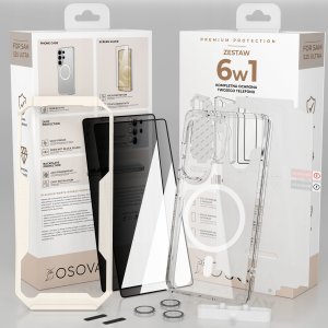 OSOVA Etui Do Samsung S25 Ultra Do Magsafe Osova Szkło Privacy +Szkło Aparat 6W1 11